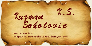Kuzman Sokolović vizit kartica